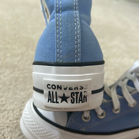 Converse Chuck Taylor All Star Lift Platform Hightop Shoes | Blue | 5.5 - Picture 12 of 13